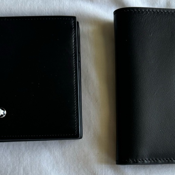 Montblanc Black Leather Meister Wallet 6cc with Iconic Emblem, 100% Genuine, NWT - Picture 10 of 12